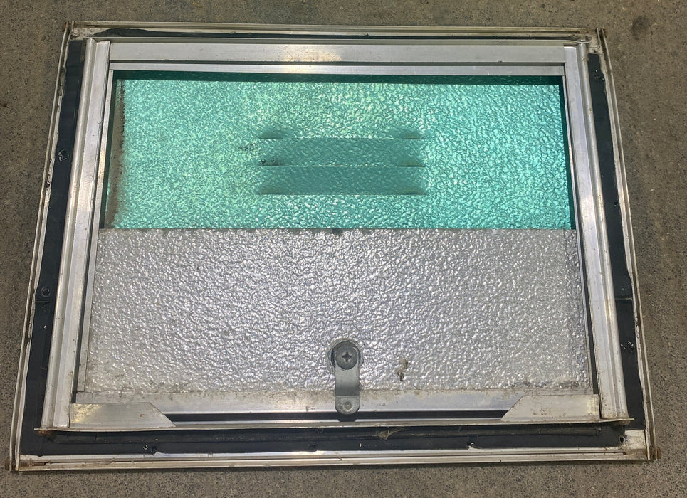 Used Square Cornered Battery / Propane Cargo Door 14 3/4" W x 10 3/4" H x 1" D