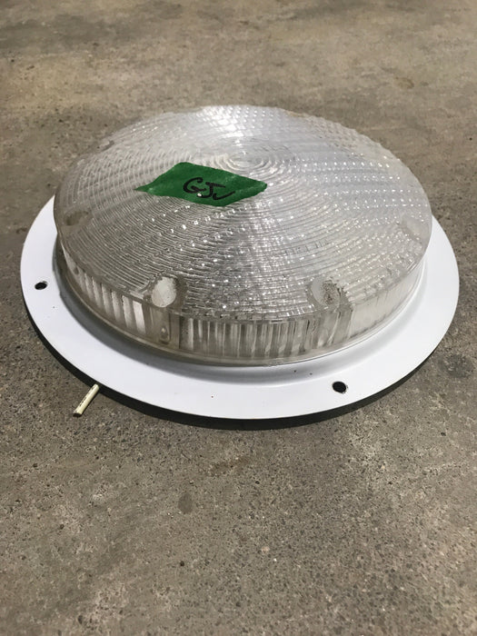 Used RV Scare Light Assembly - WHITE TRIM