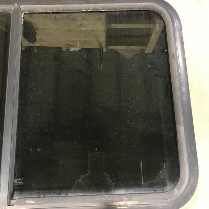 Used Black Radius Opening Window : 35.5" X 21.5" X 1.5"