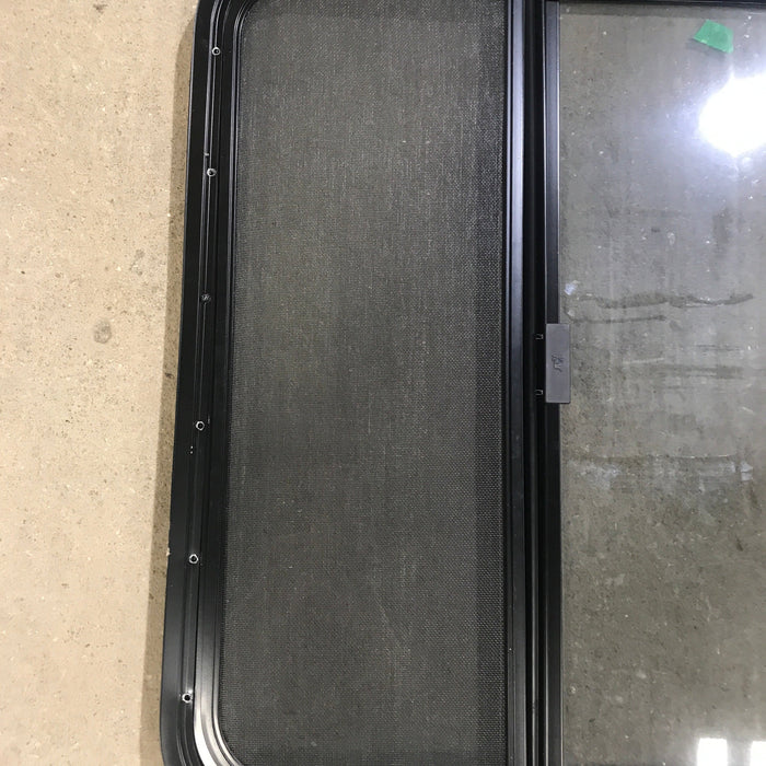 Used Black Radius Opening Window : 24" X 30" X 1.25"