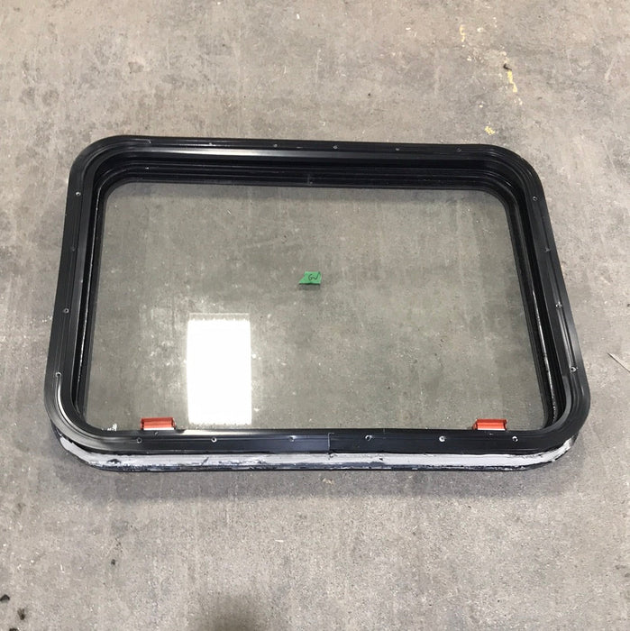 USED Black Radius Emergency Opening Window : 29 3/4" W X 21 3/4" H X 2" D