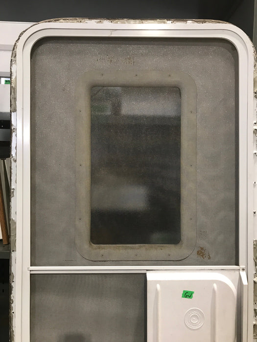 Used RV Radius Corner Entry Door 29 1/2" W x 70" H