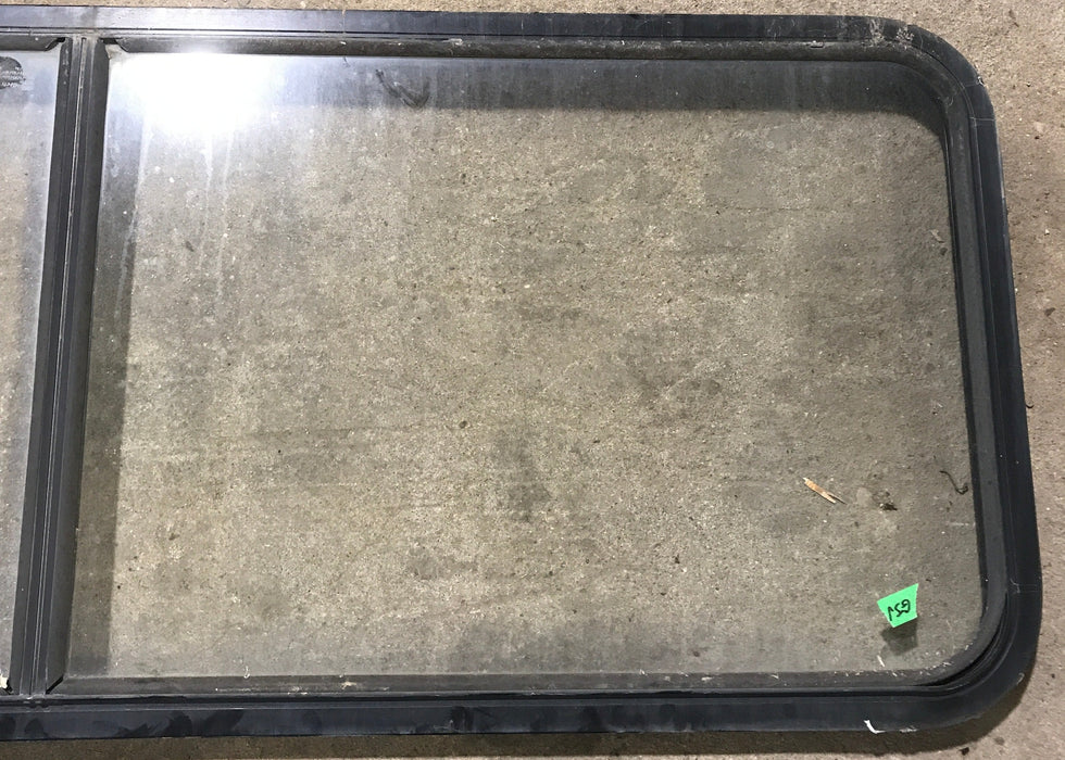 Used Black Radius Non Opening Window : 60 1/4" W x 21 3/4" H x 1 7/8" D