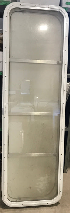 Used Radius Opening Rock Guard Covered Window: 59 1/2"  X 17 1/2"  X 1 1/2" D