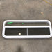 Used White Radius Opening Window : 47 1/2" W X 17 1/2" H X 1 1/4" D - Young Farts RV Parts