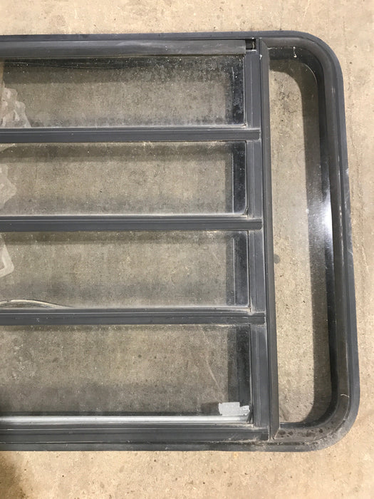 Used Black Radius Opening Window : 47" W x 28 1/4" H x 2" D
