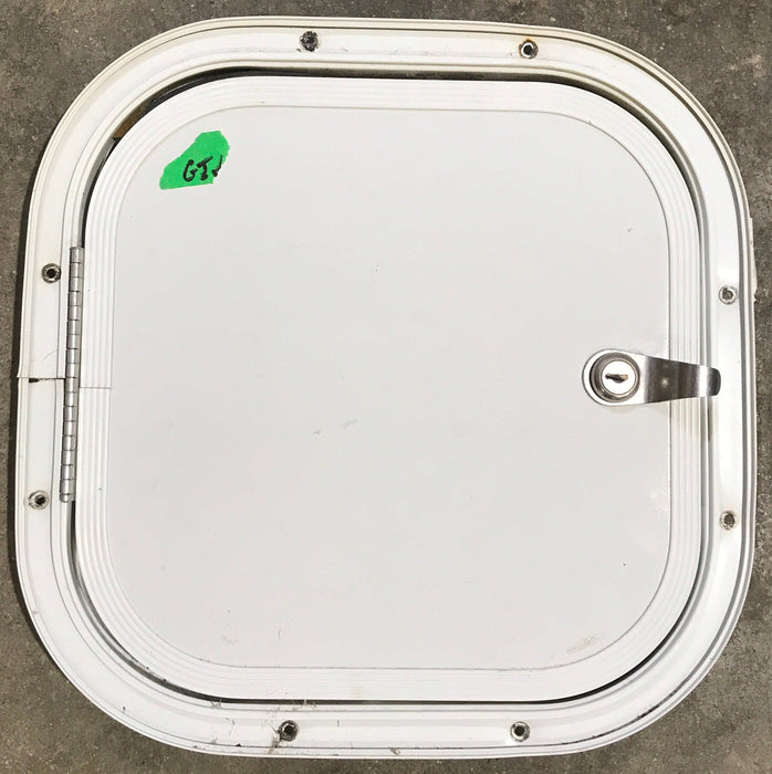 Used Radius Cornered Cargo Door 11 1/4" x 11 1/4" x 1/2"D