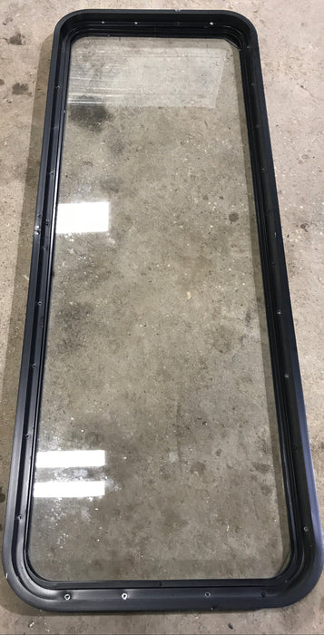 Used Black Radius Non Opening Window : 60" W x 21 1/2" H x 1 7/8" D