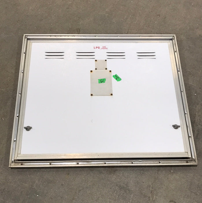 USED Square Corner Propane door  29 3/4" W x 25 1/4" H x 1" D
