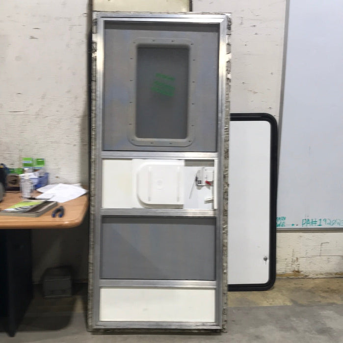 Used RV Square Entry Door 28 3/4" x 71" x 2 1/2" D