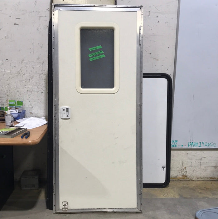 Used RV Square Entry Door 28 3/4" x 71" x 2 1/2" D