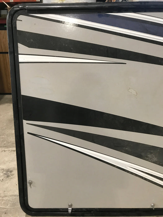 Used Radius Cornered Outdoor Kitchen Compartment Door 43 3/4" W x 47 3/4" H x 1 3/4" D