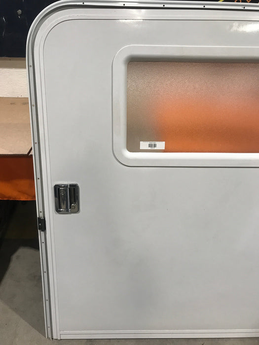 Used Radius Storage/ Teardrop Trailer Entry Door 48 1/4”x 43 1/2” x 2 1/2"