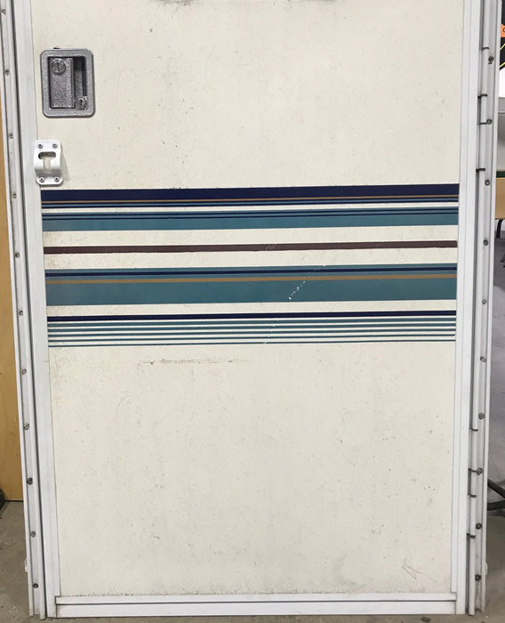 Used RV Radius Corner Entry Door 29 1/2" W x 72 1/4" H