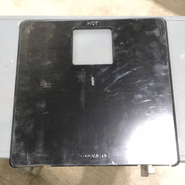 Used Dometic Hot Water Heater Access Door - 6 Gallon - Black