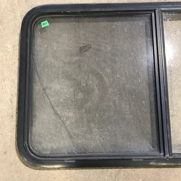 Used Black Radius Opening Window : 45.5" x 25.5" x 1.875"