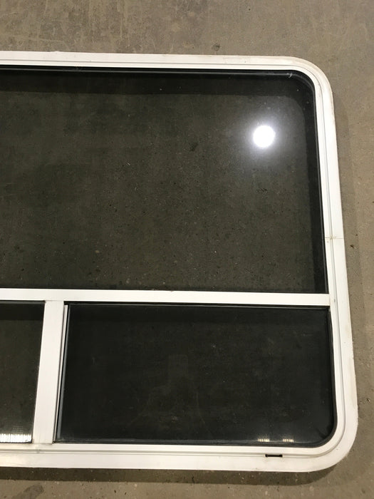 Used White Radius Opening Window : 48 1/4" W x 35 3/4" H x 2" D