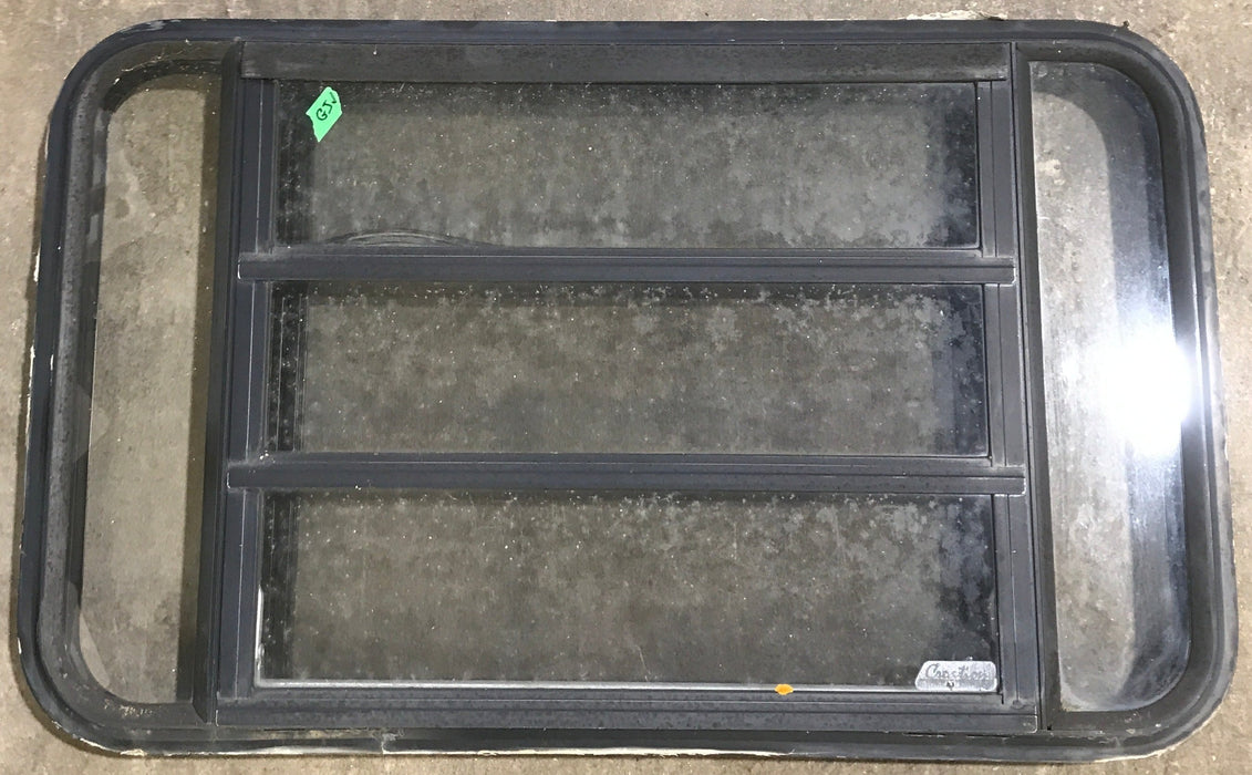 Used Black Radius Opening Window : 35 1/4" W x 21 1/4" H x 1 7/8" D