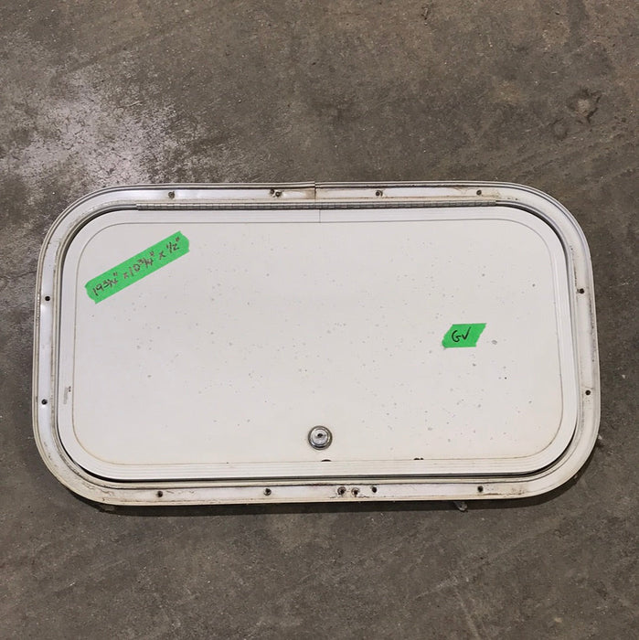 Used Radius Cargo / compartment Door 19 3/4" W x 10 3/4" L x 1/2" D