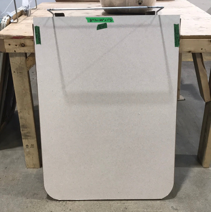 Used RV Wall Mount Table Top With Single Leg 37 1/2" L x 28" W
