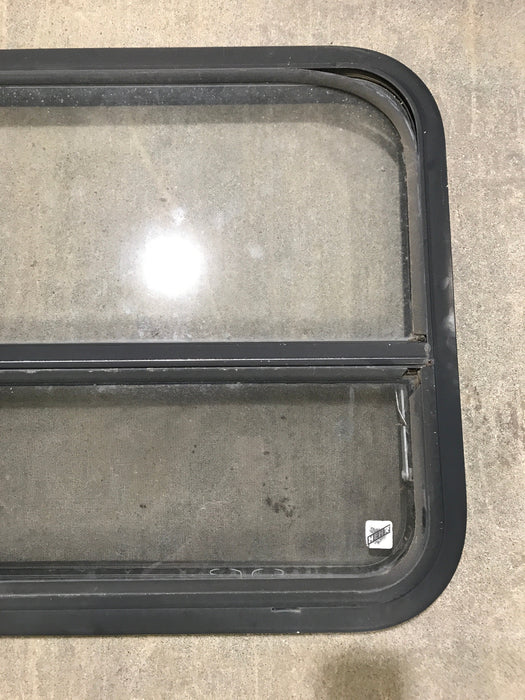 Used Black Radius Opening Window : 41 1/2" W x 21 1/2" H x 2" D