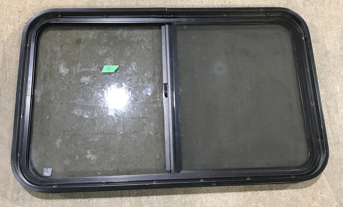 Used Black Radius Opening Window : 36 1/2" W x 22" H x 1 7/8"