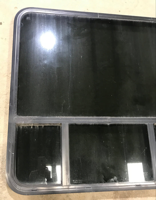 Used Black Radius Opening Window : 39 1/2" W x 39 1/2" H x 1 7/8" D