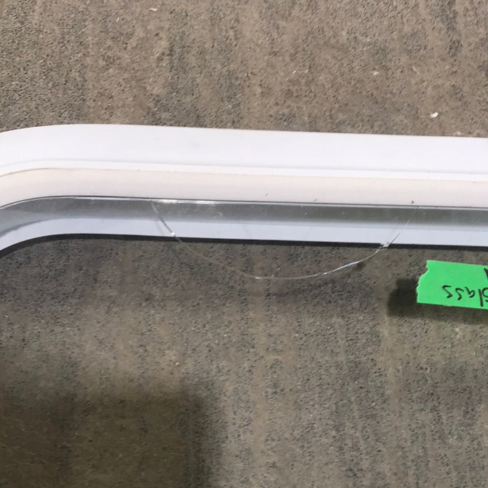 Used White Radius Opening Window : 47 1/4" W x 21 1/4" H x 2" D