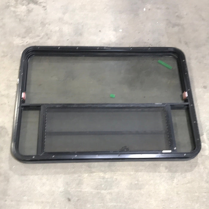 Used Black Radius Emergency Opening Window : 47 1/2" W x 34 1/2" H x 2" D