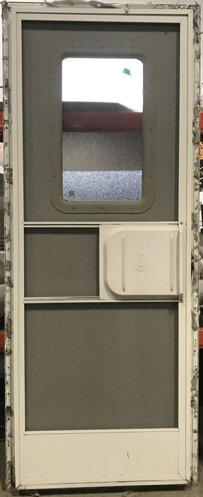 Used Square Corner Entry Door 26" H x 69 3/4" W