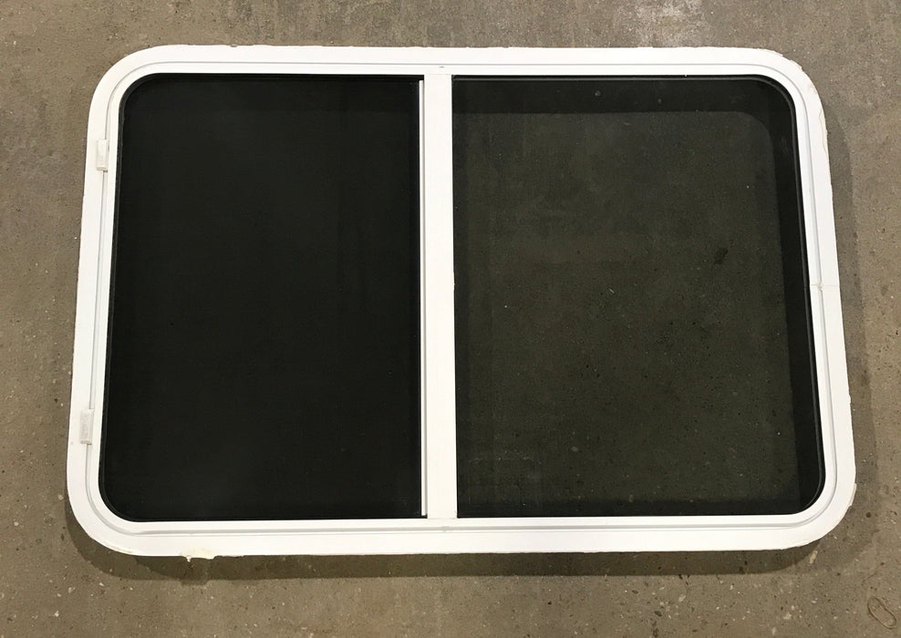 Used White Radius Opening Window : 39 1/2" W x 26 1/4" H x 2" D
