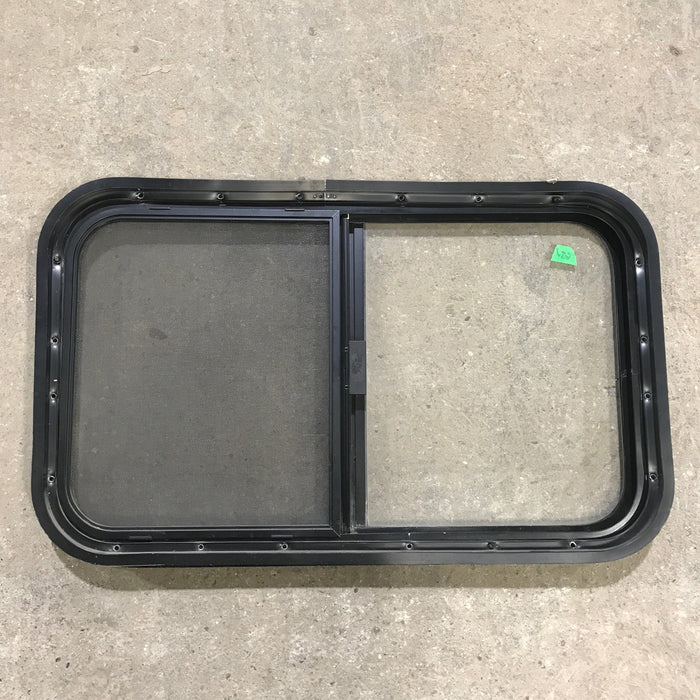 Used Black Radius Opening Window : 29.5" X 17.5" X 1.875"