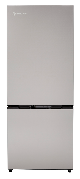 Invision 180-4562 Dual Compartment Refrigerator - 10.7 Cu. Ft. - Dual Swing Hinge - Stainless Steel