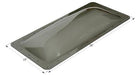 Icon Rectangular Skylight 4" Bubble Type Dome Opening 14" x 34" Smoke - 12118 - Young Farts RV Parts