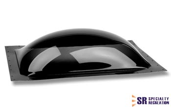 Specialty Recreation Rectangular Skylight 4-1/2" Bubble Type Dome Opening 15" x 18" Smoke Black - SL1518S - Young Farts RV Parts