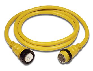Marinco 35' Power Supply Cord, 50 Amp, With Power Indicator Light, Yellow - Young Farts RV Parts