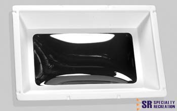 Specialty Recreation Rectangular Skylight 6" Bubble Type Dome Outer White Inner Garnish Opening 18" x 24" - N1824D - Young Farts RV Parts