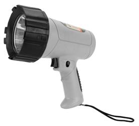 Spotlight Performance Tool W2435 Halogen Bulb; Gray Round Hosing; Handheld; White Light; Plastic