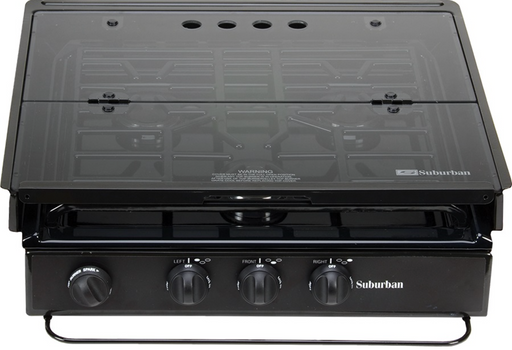 Suburban Glass Stove Top Cover for 17" x 22" Cooktops And Ranges - 2985A - Young Farts RV Parts