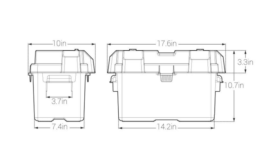 Noco BG31 Snap-Top Battery Box (Group 34-31 Batteries)