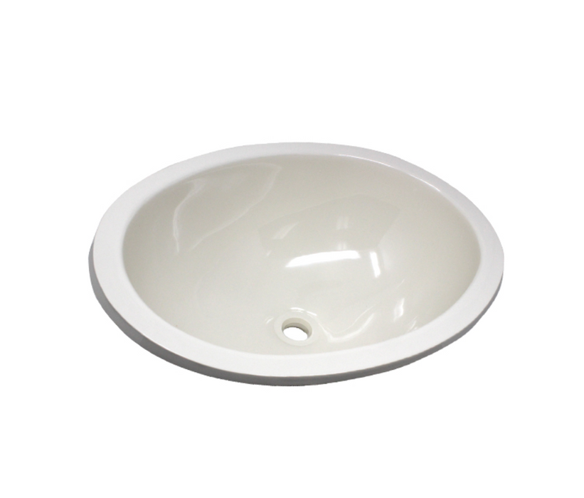 12X15 Oval Sink- Parchment