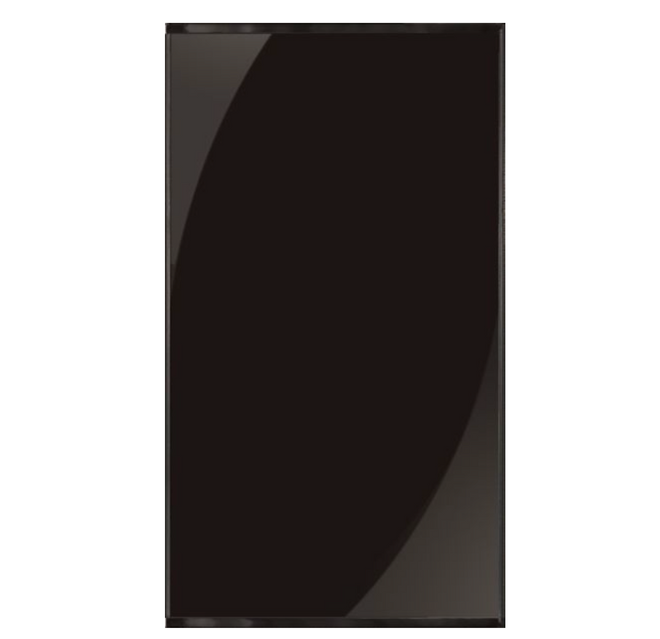 Black Acrylic Lower Refrigerator Door Panel