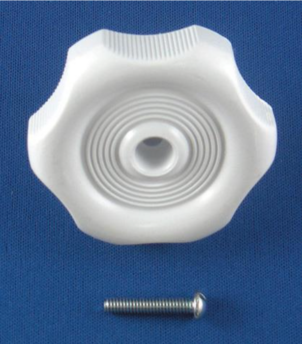 White Plastic Knob Handle 743CE White