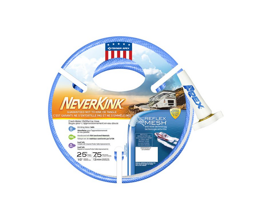 NeverKink RV/Marine Water Hose-1/2 x 25'