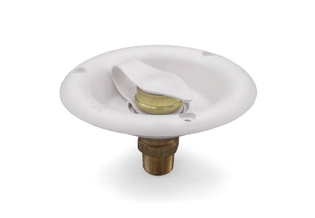 City Water Dish W/Brass Cv