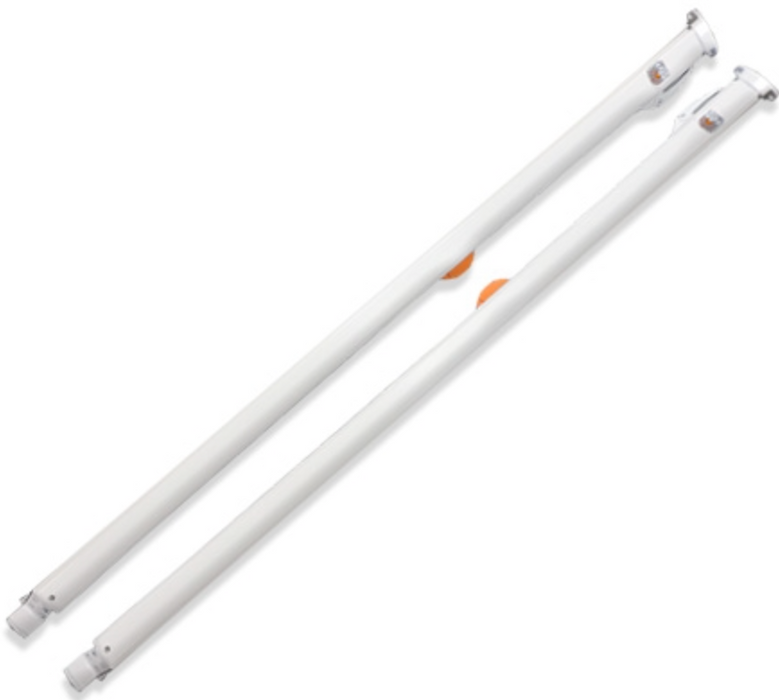 Fiesta HD Manual Awning Arms White Long