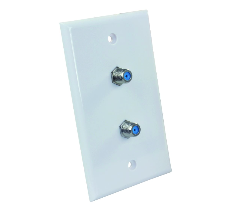 Wall Plate Dual HD/Satellite Coax