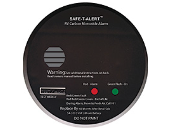 Co2 Alarm Round Black