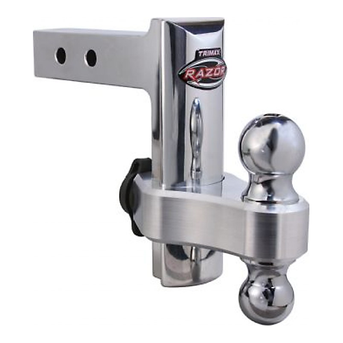 Trimax TRZ6AL - 6? Aluminum Adjustable Drop Hitch w/Locking Ball Mount