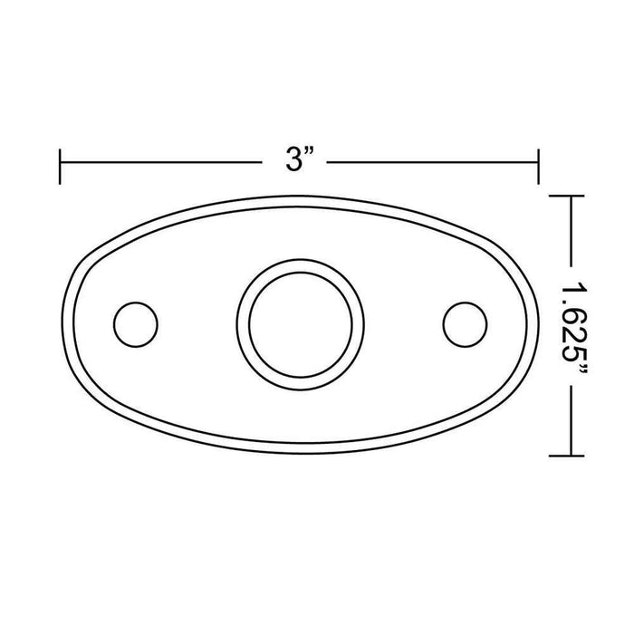 A - Series Black Low Power LED Light - Single - Cool White - Young Farts RV Parts